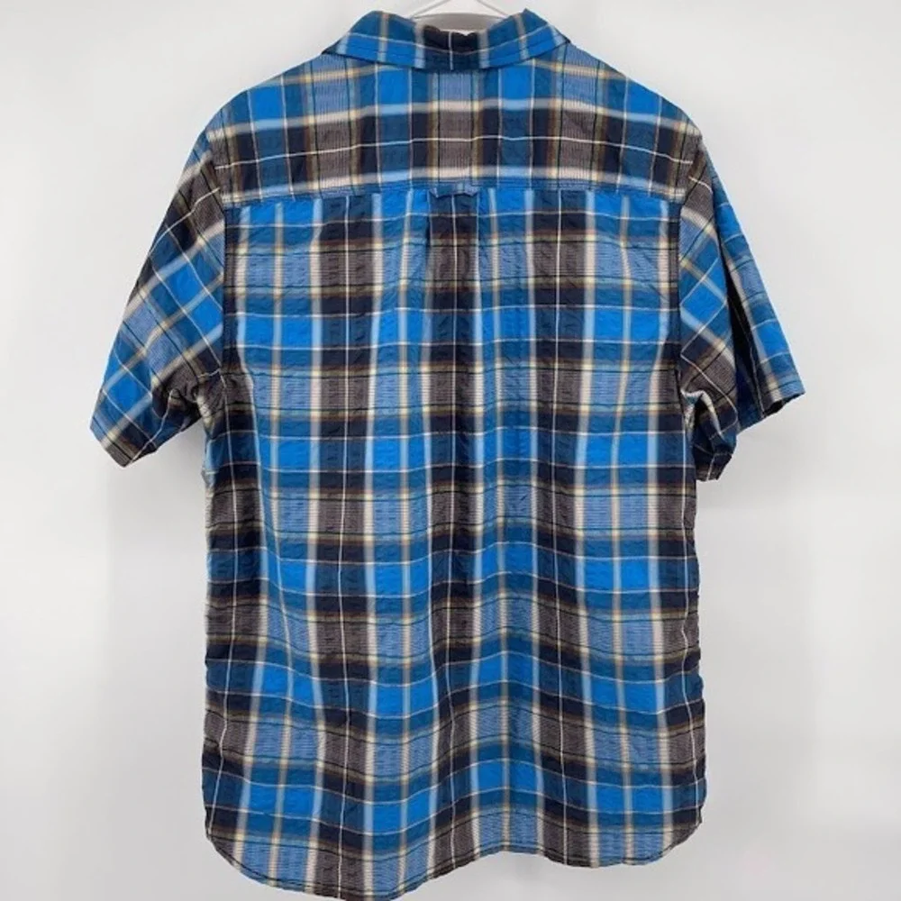 The North Face Plaid Shirt‎ Button Up Short Sleeve Outdoor Casual L